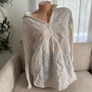 Anthropologie Kyla Seo leopard blouse